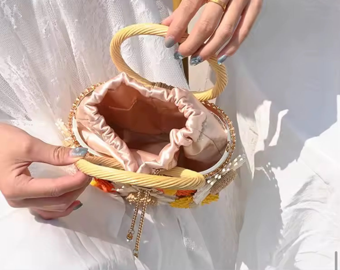 Sac à main bohème fleuri – “Fleur de Soleil”