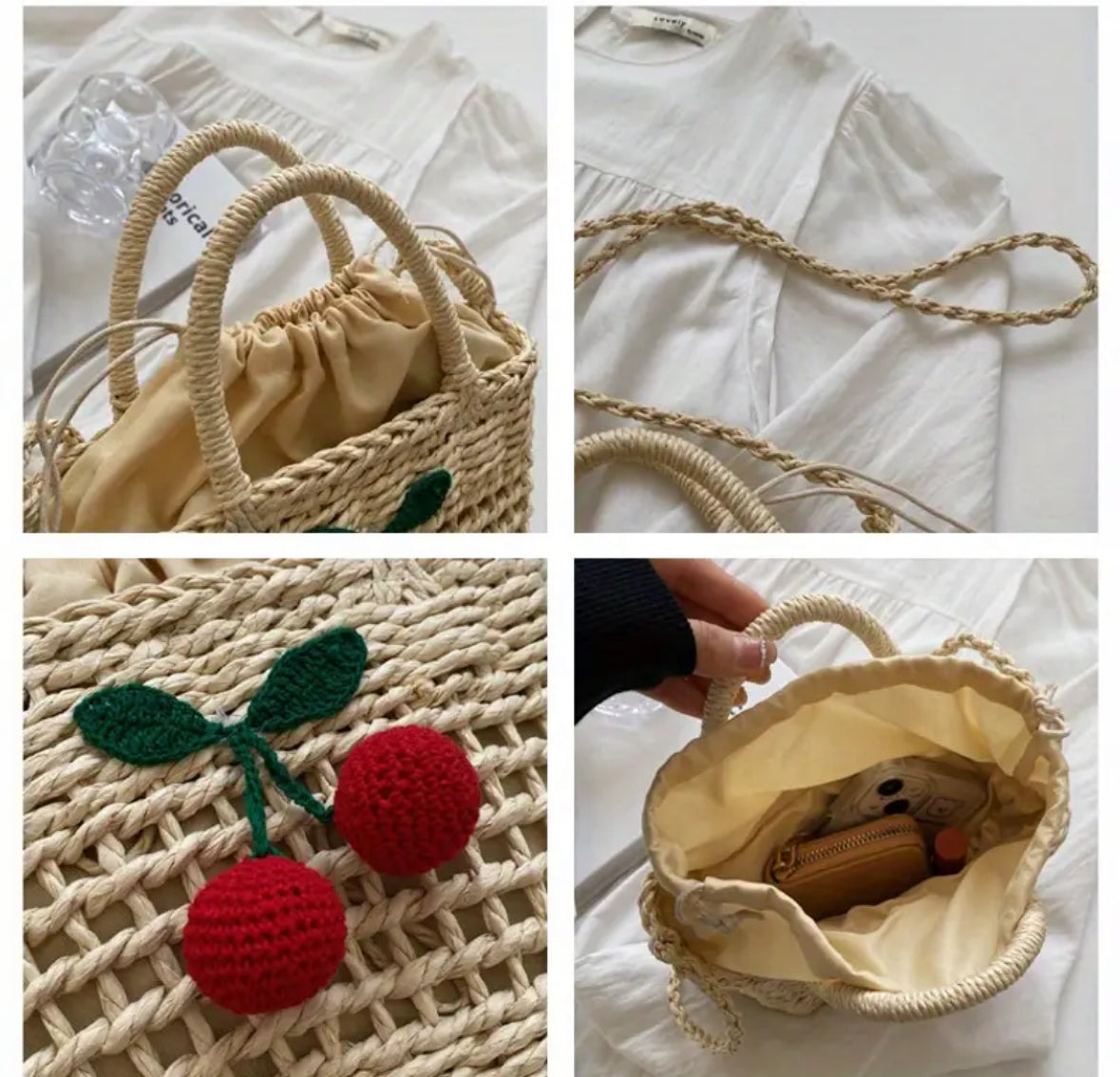 Mini Panier “Cerises d’Été” – Tendance & Fun
