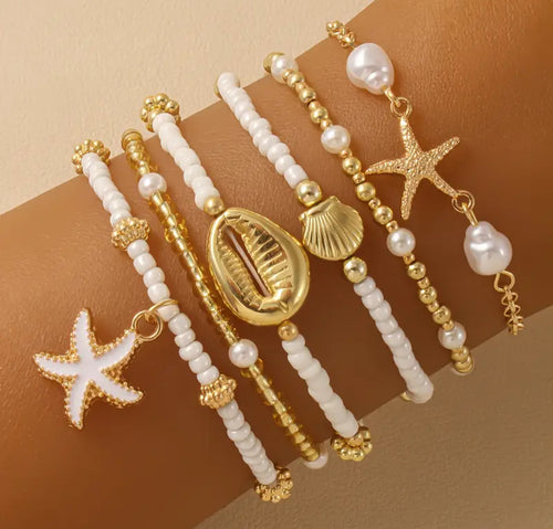 Bracelets Bohème “Trésor d’Été” – Lot de 7 pièces