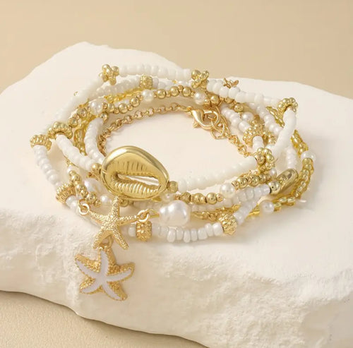 Bracelets Bohème “Trésor d’Été” – Lot de 7 pièces