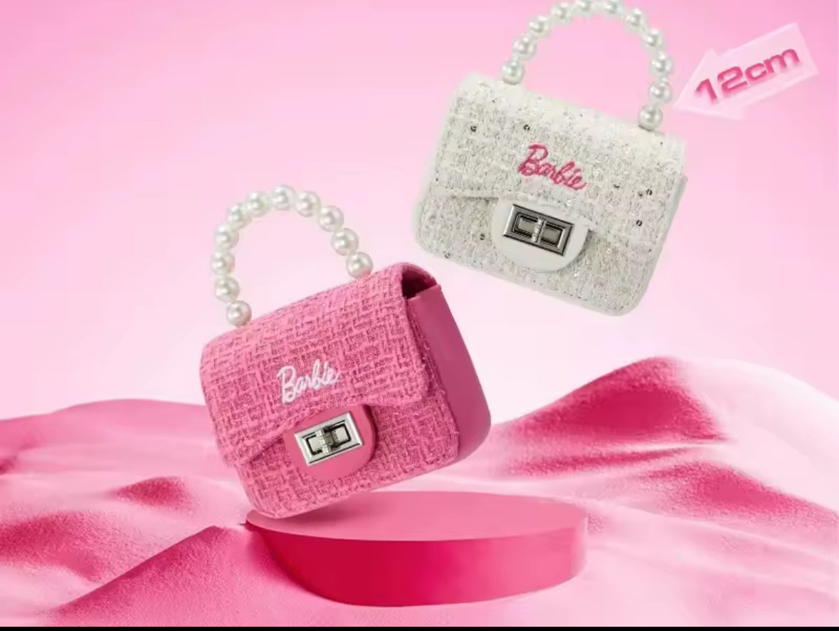 Mini Sac Barbie Perlé – Mode Plage Chic pour Petites Filles (12 cm)